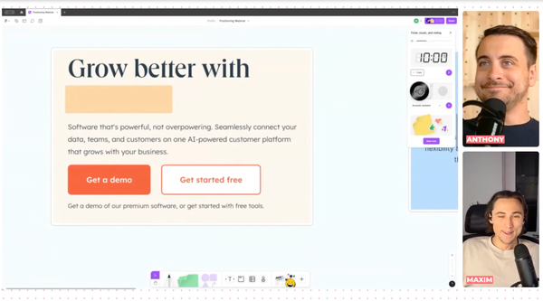 Contrast's Head of Marketing laughing during a webinar